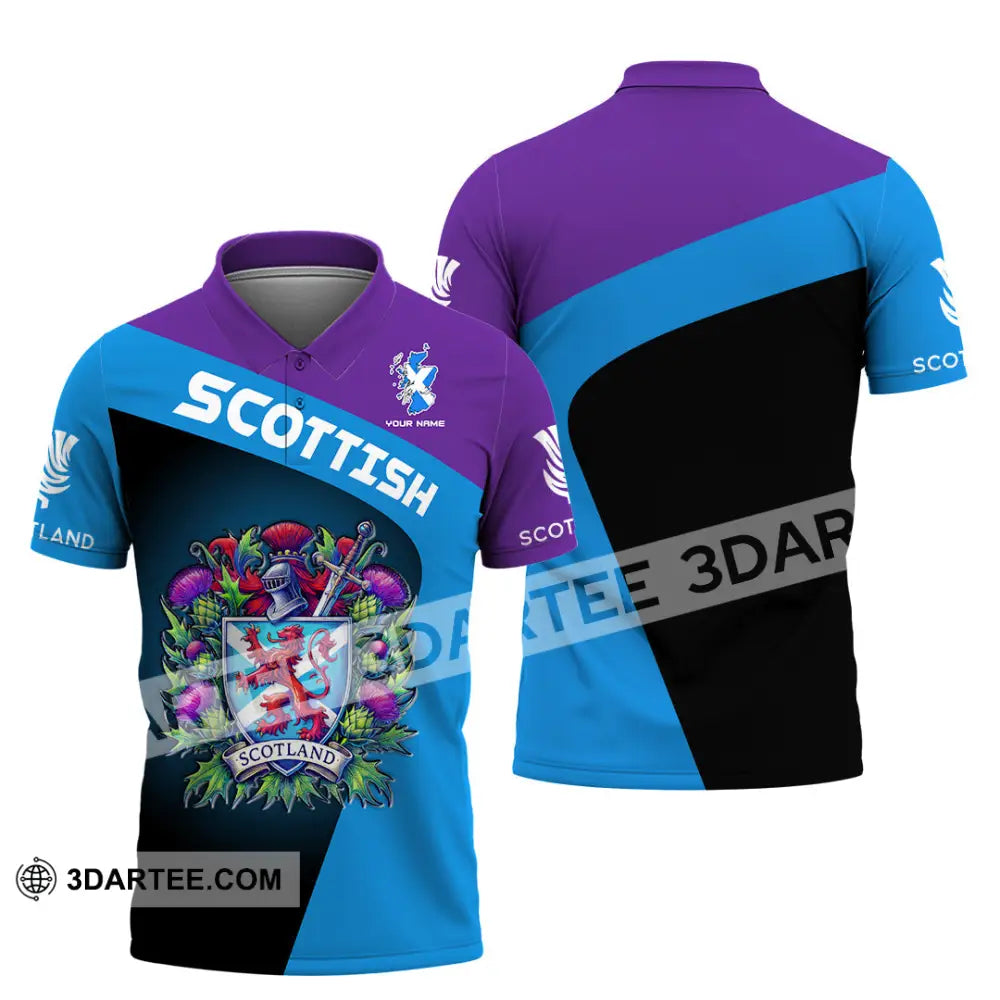 Unisex Shirt - Custom Text Shirt Scottish Shirt Polo Shirt / S T-shirt
