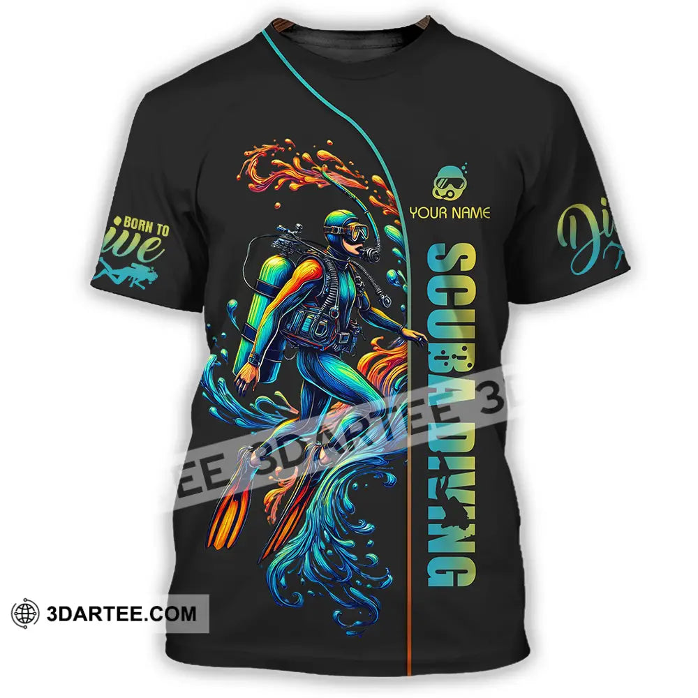 Unisex Shirt - Custom Text Scuba Diving T-Shirt / S T-Shirt