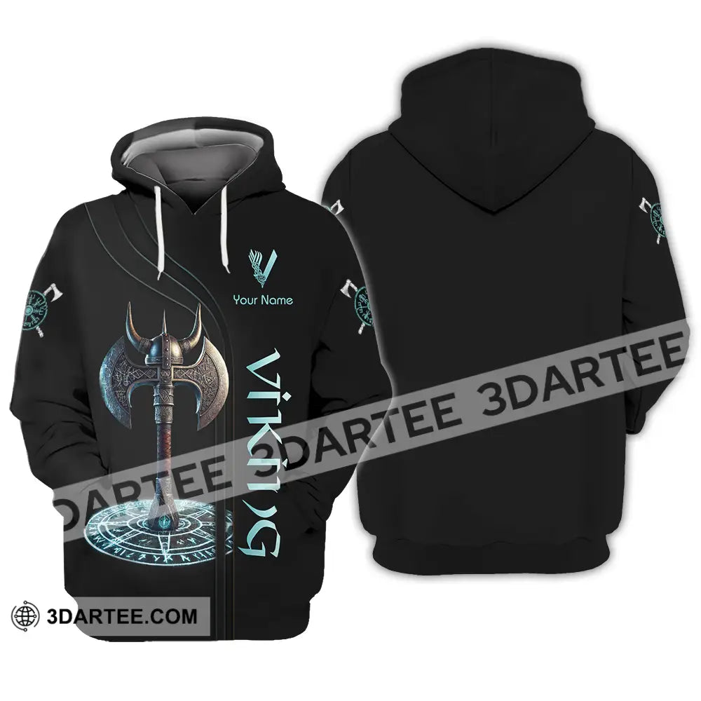 Unisex Shirt - Custom Text Viking Hoodie / S T-Shirt