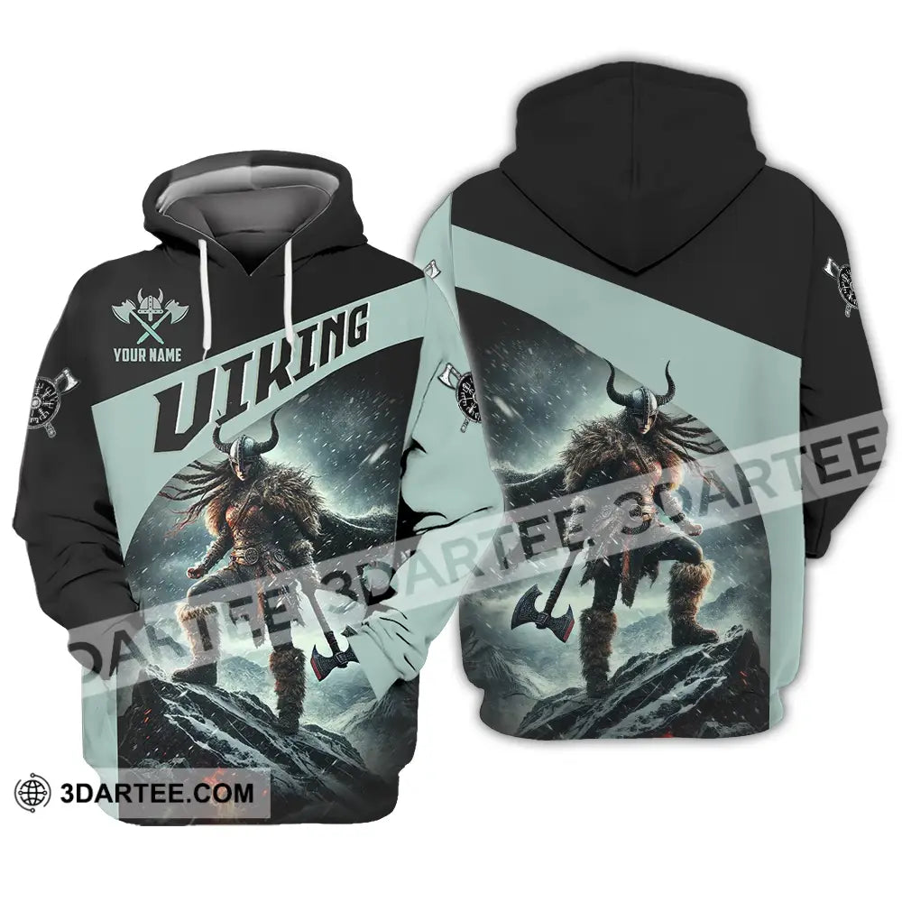 Unisex Shirt - Custom Text Viking Hoodie / S T-Shirt