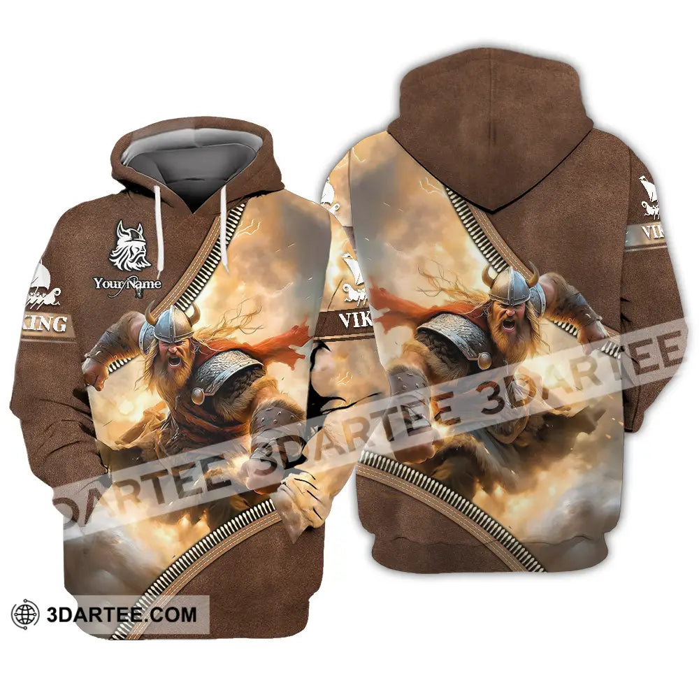 Unisex Shirt - Custom Text Viking Hoodie / S T-Shirt