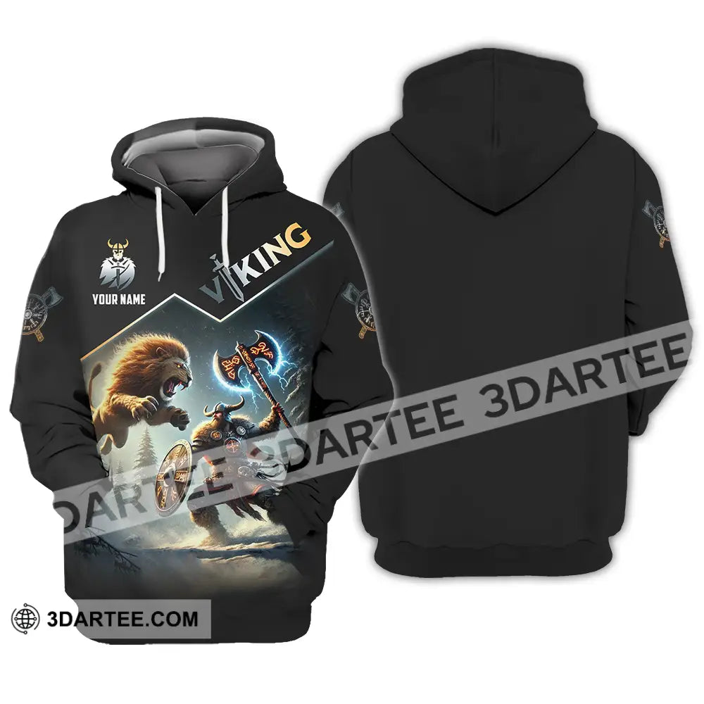 Unisex Shirt - Custom Text Viking Hoodie / S T-Shirt