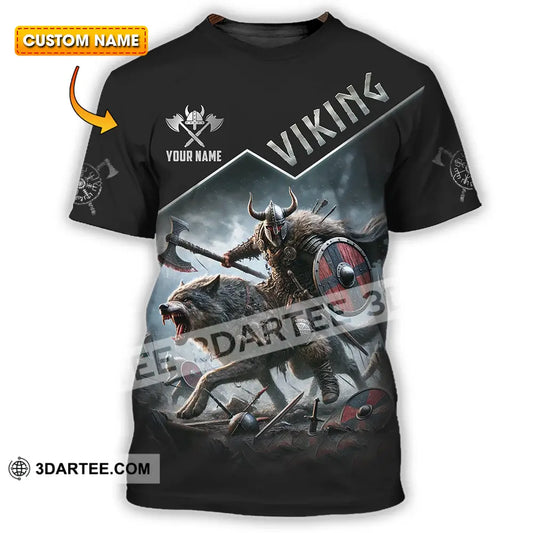 Unisex Shirt - Custom Text Viking T-Shirt