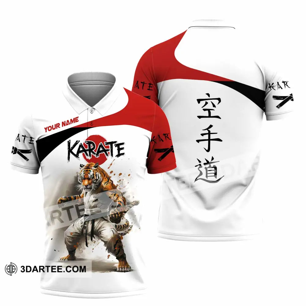 Unisex Shirt - Custom Tiger Karate Shirt Polo Shirt / S T-shirt