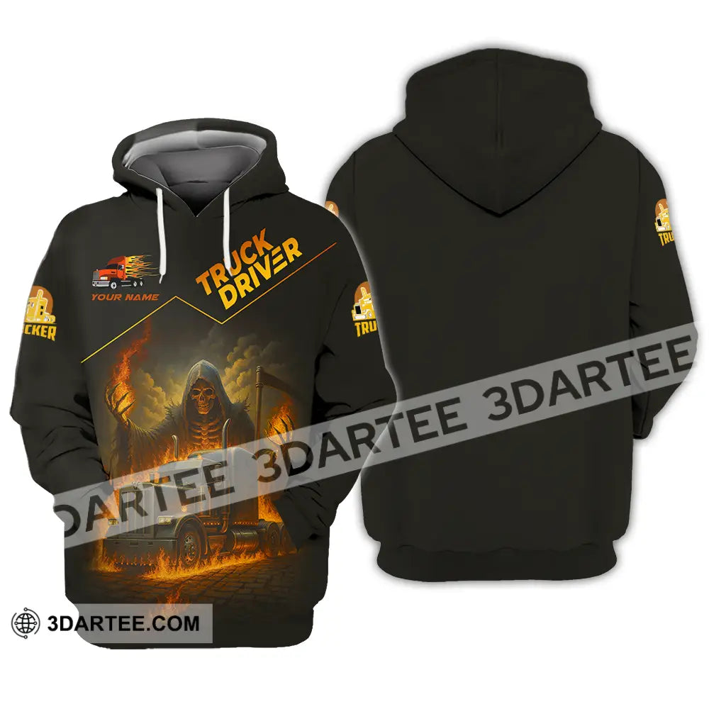 Unisex Shirt - Custom Truck Driver Shirt Hoodie / S T-shirt