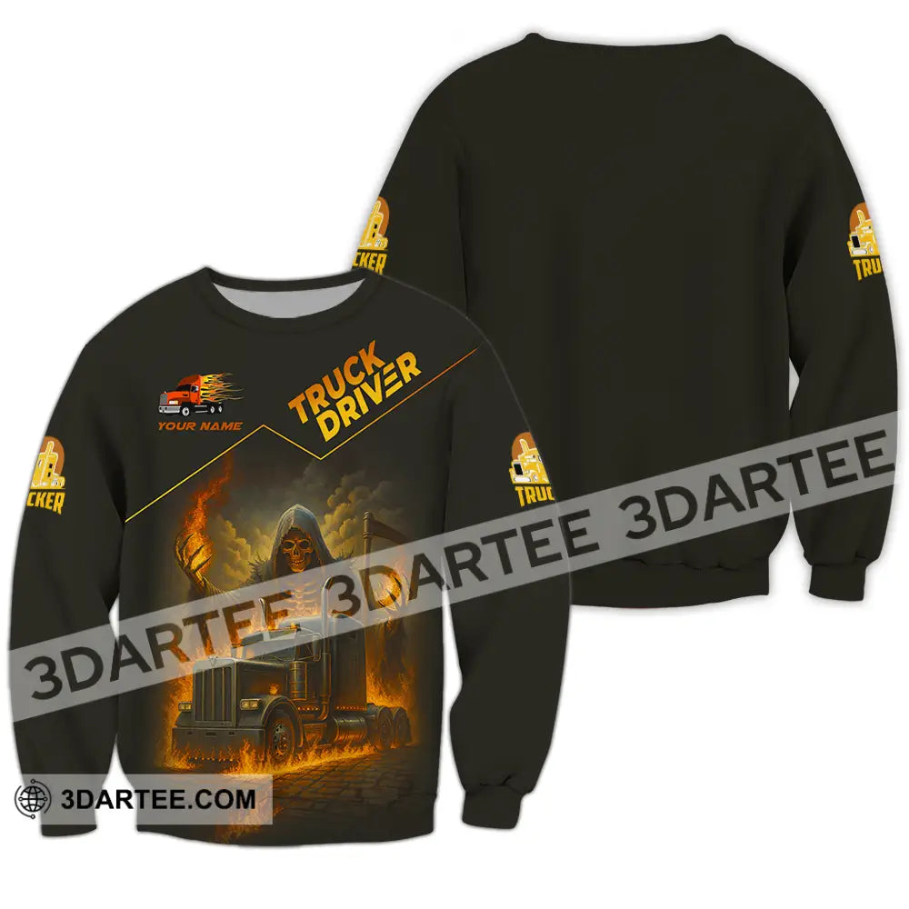 Unisex Shirt - Custom Truck Driver Shirt Long Sleeve / S T-shirt