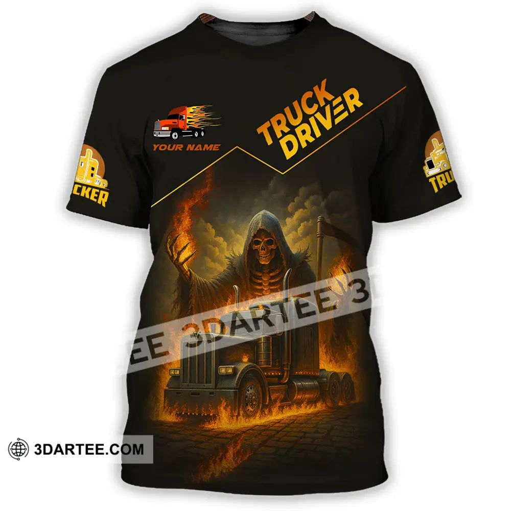 Unisex Shirt - Custom Truck Driver Shirt T-Shirt / S T-shirt