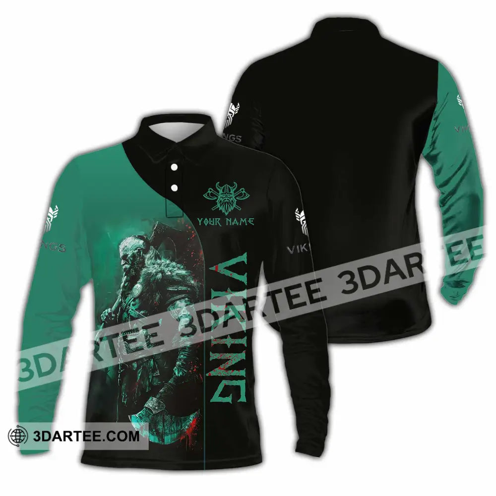 Unisex Shirt Custom Viking Shirt Long Sleeve Polo / S T shirt
