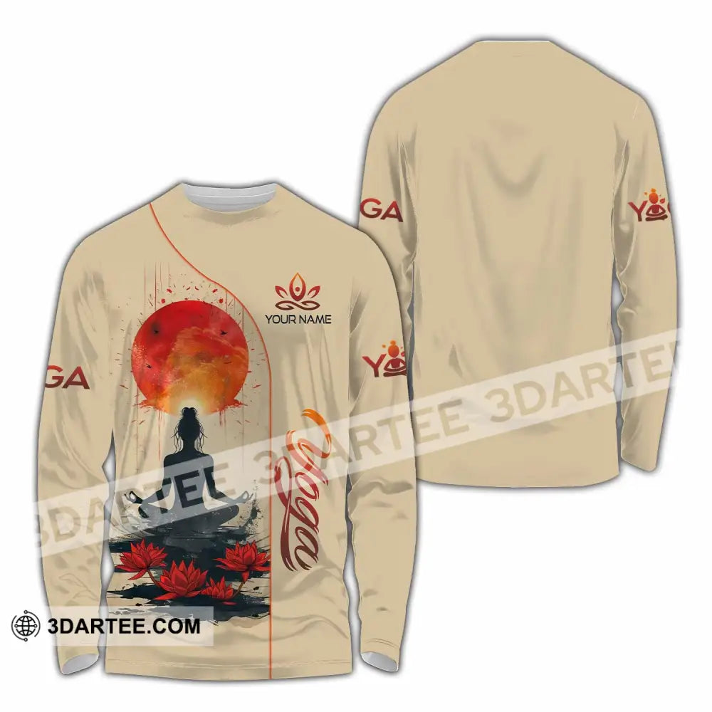 Unisex Shirt - Custom Yoga Relax Shirt Long Sleeve Shirt / S T-shirt