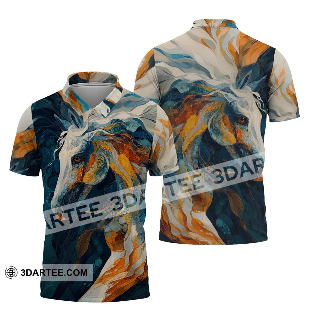 Unisex Shirt - Horse Funny Graphic Shirt Polo Shirt / S T-shirt