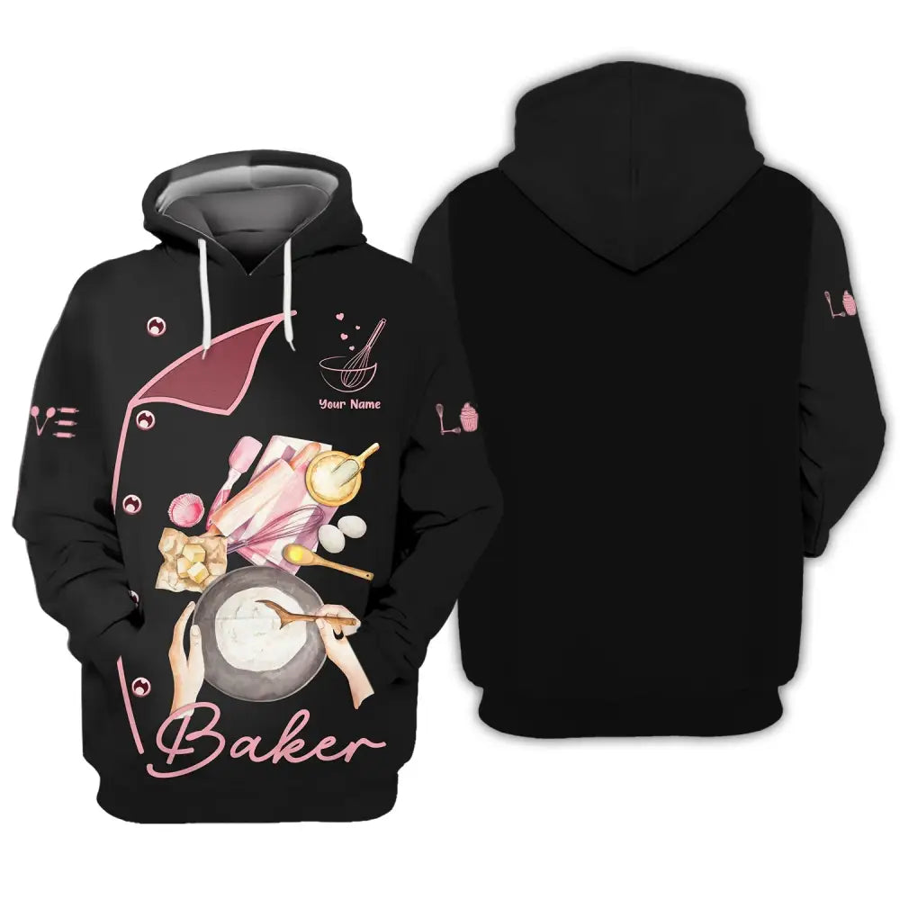 Unisex T-Shirt Baker Shirt Hoodie Baking Gift For Lovers / S