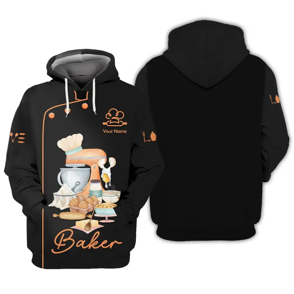 Unisex T-Shirt Baker Shirt Hoodie Baking Gift For Lovers / S
