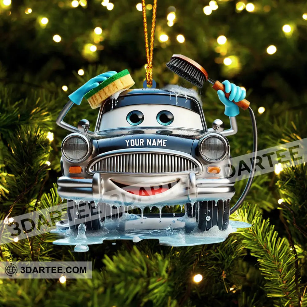 Washing Car Home Decor Christmas Ornament Personalized Ornament Ornament