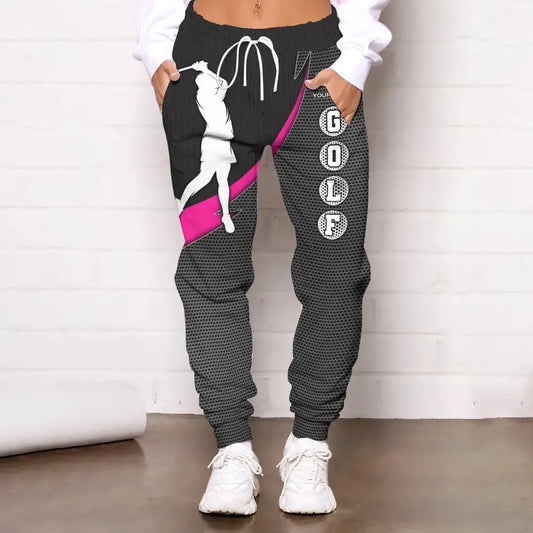Woman Jogger Custom Golf Pants Gift For Golfter Tee Golfing Gifts
