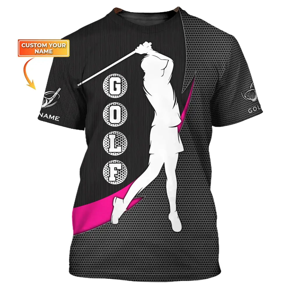 Woman Shirt Golf Polo Gift For Golfer Tee Golfing Gifts T-Shirt / S