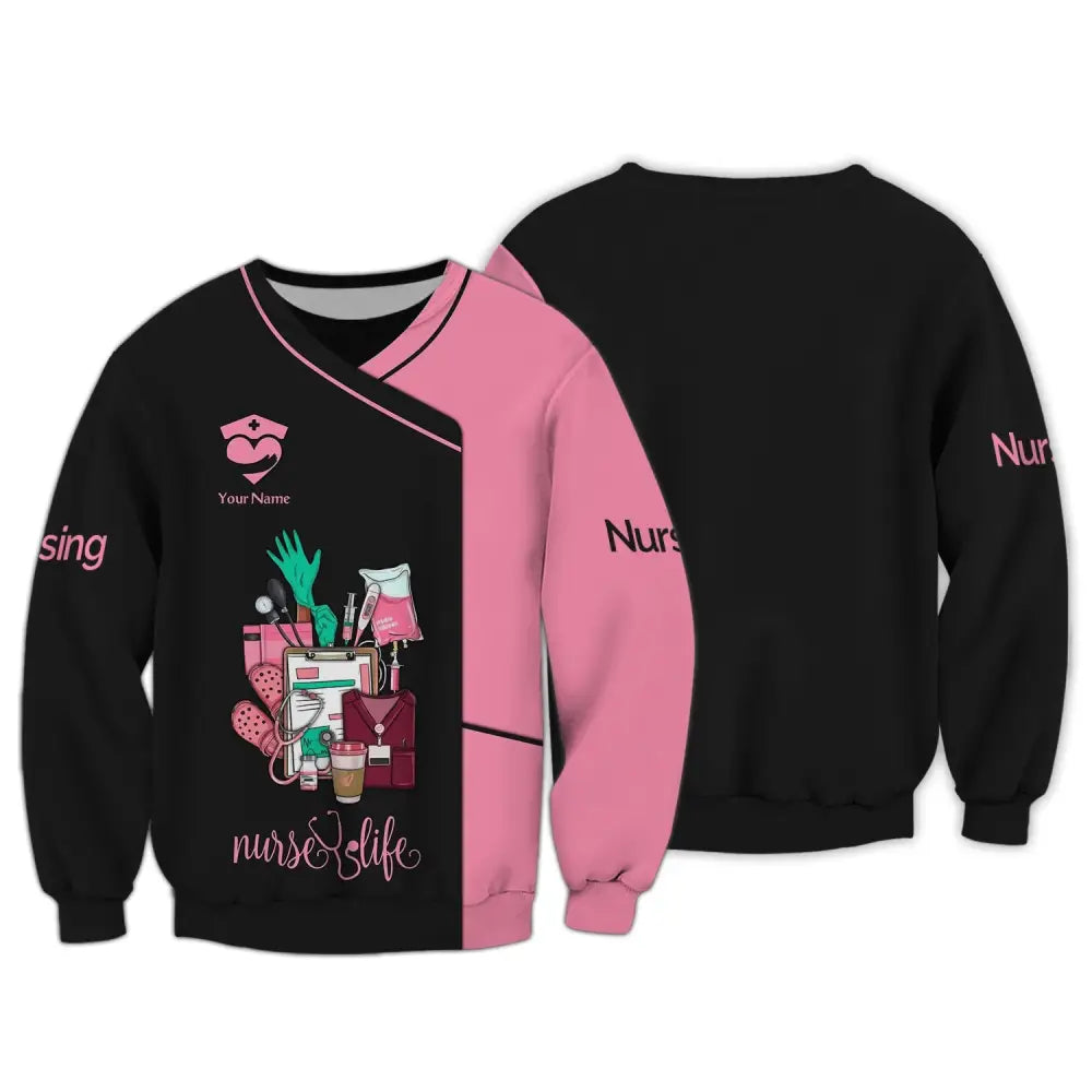 Woman Shirt Nursing Nurse Hoodie For Nurses Long Sleeve / S T-Shirt