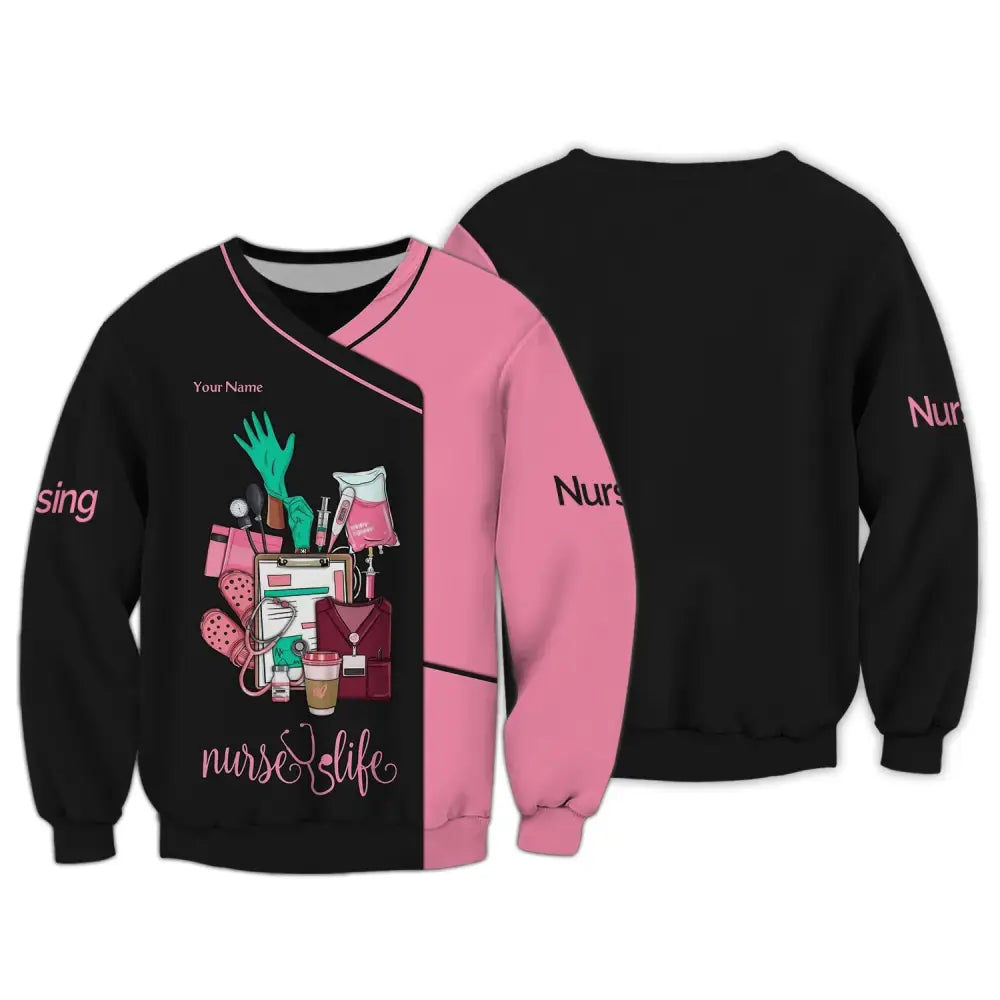 Woman Shirt Nursing Nurse Hoodie For Nurses Long Sleeve / S T-Shirt