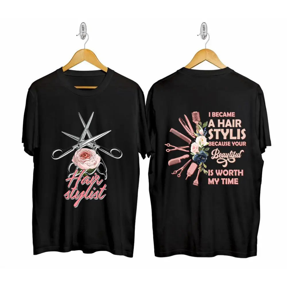 Woman T-Shirt Hairdresser Tshirt Shirt For Hairstylists T-Shirt