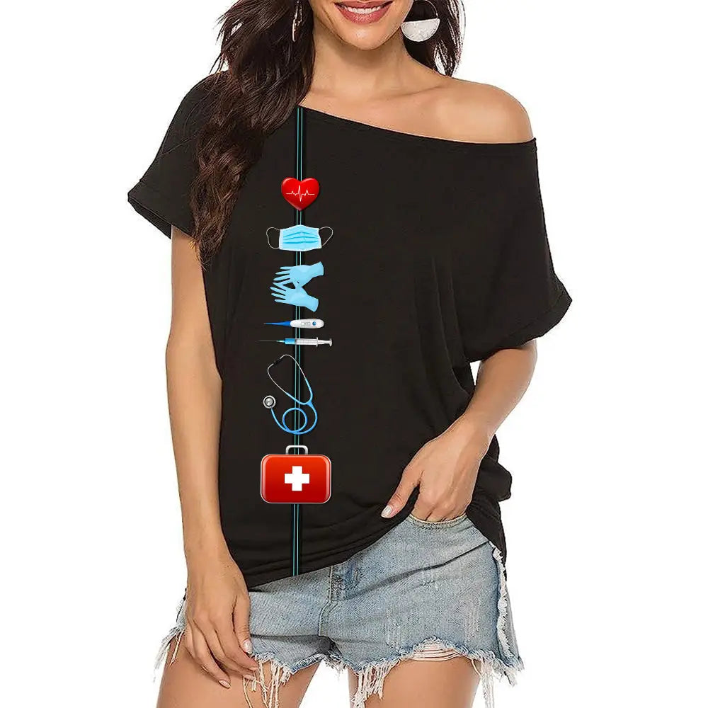 Woman T-Shirt Nursing T-Shirt Shirt For Nurses