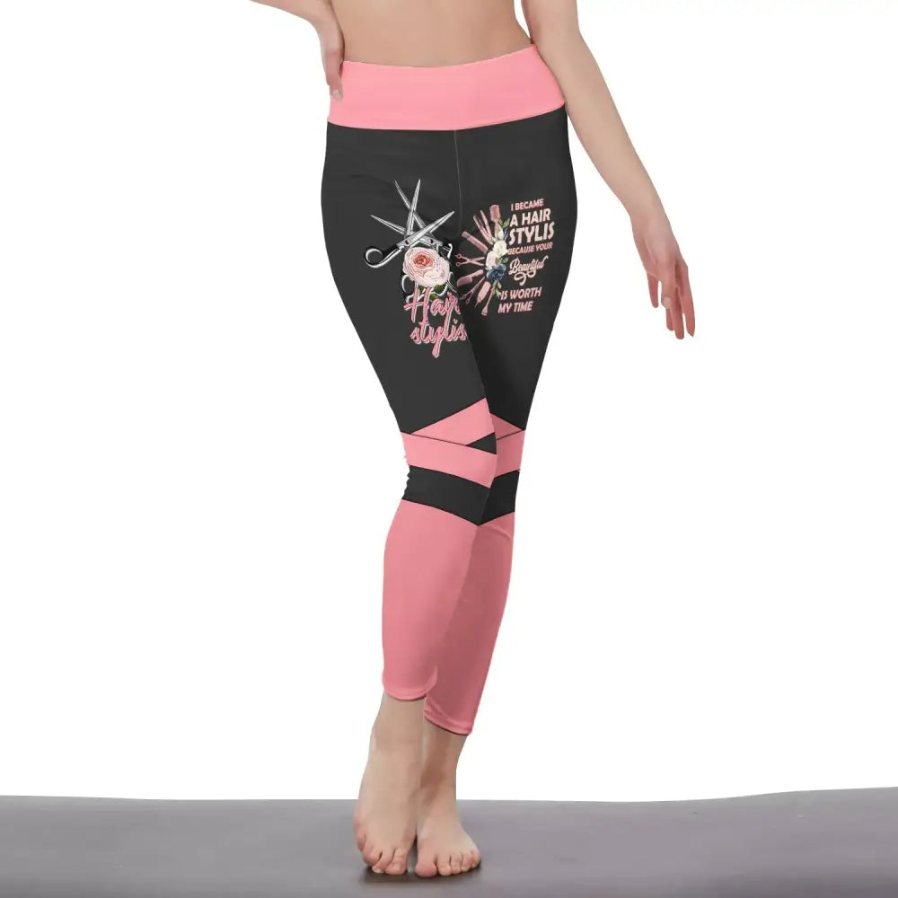 Women Clothing Hairdresser Legging Sportwear Pants For S