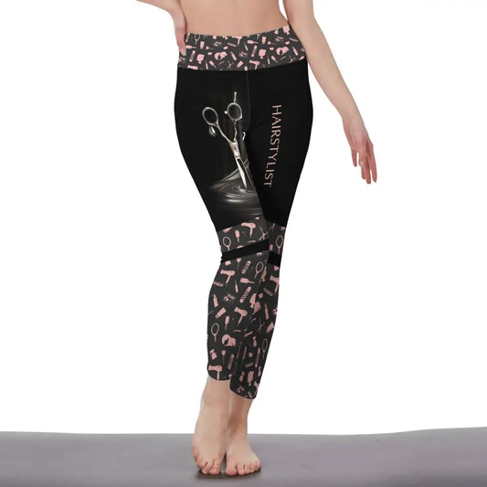 Women Clothing Hairstylist Legging Pants For