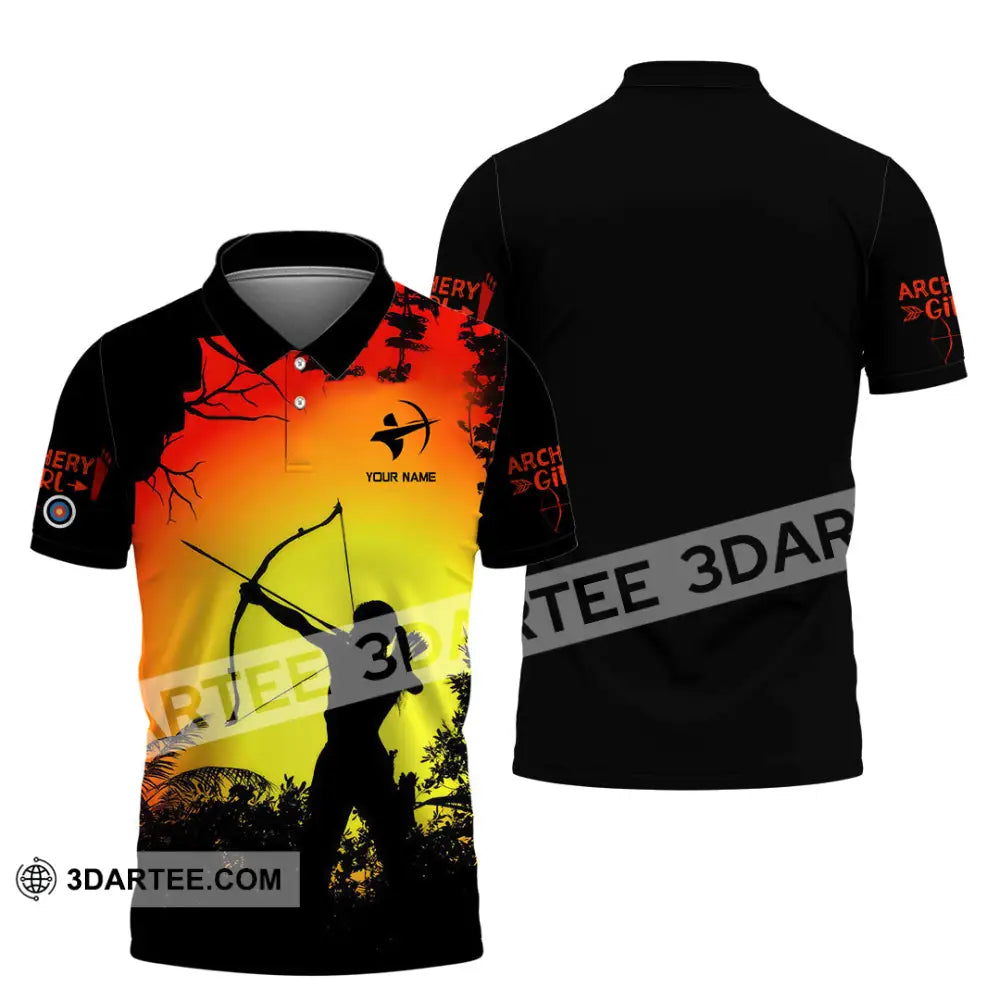 Women Shirt - Custom Archery Girl Lover Archery Player Shirt Polo Shirt / S T-shirt