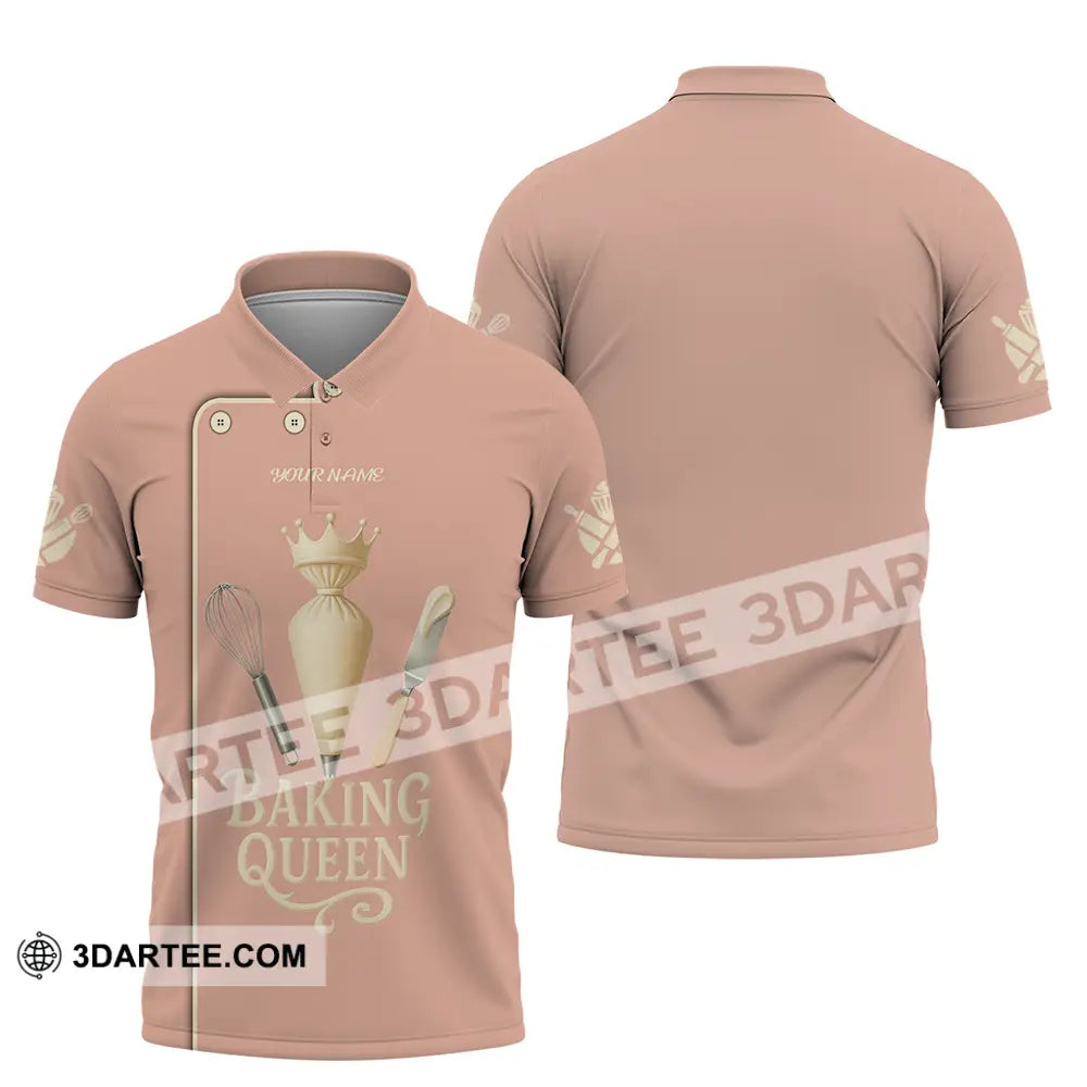 Women Shirt Custom Baking Queen Shirt Polo Shirt / S T shirt
