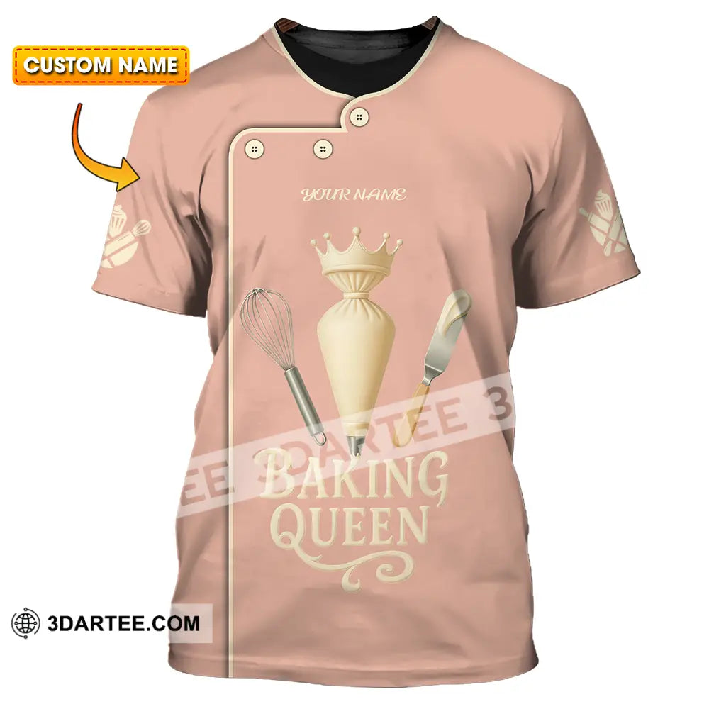 Women Shirt Custom Baking Queen Shirt T shirt