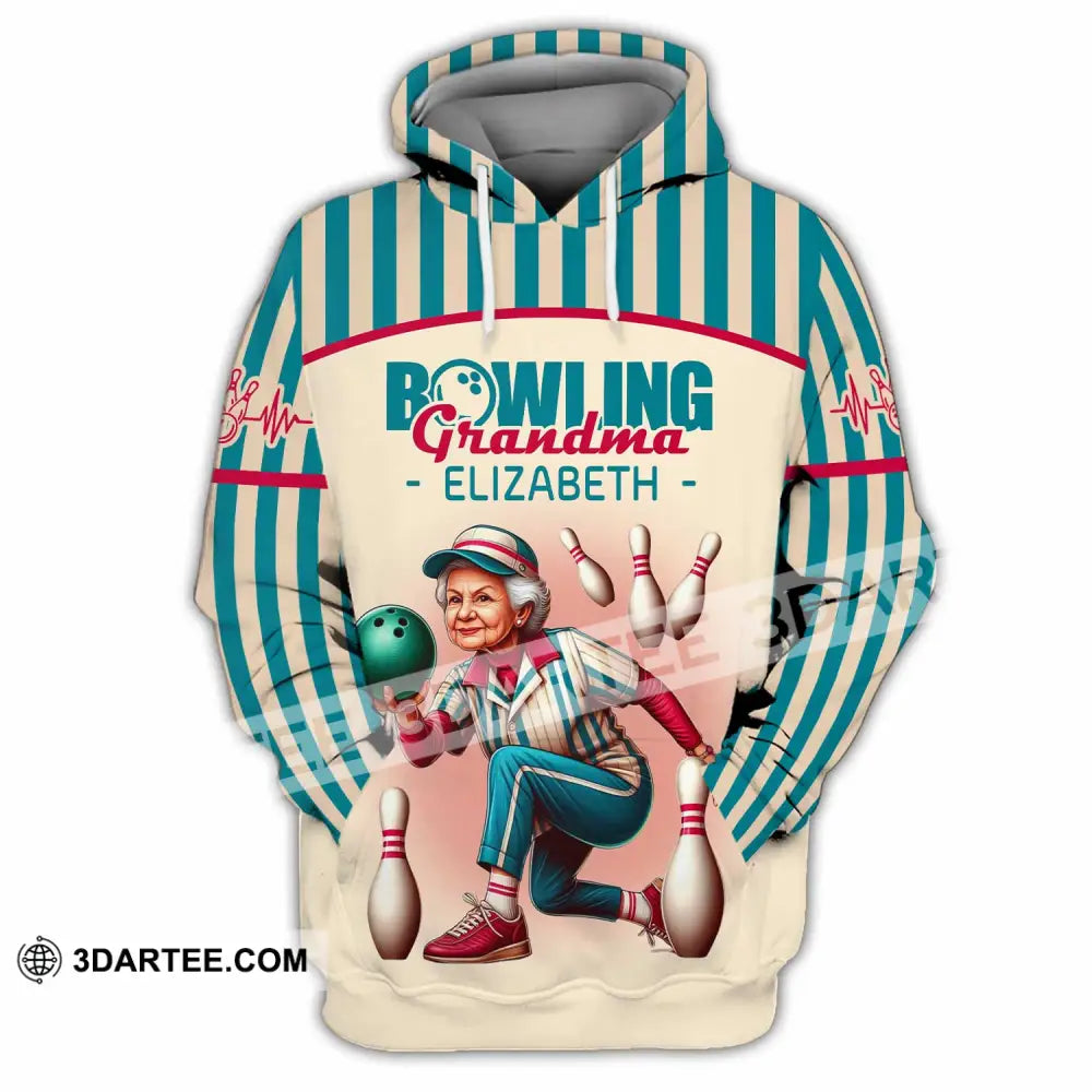Women Shirt - Custom Bowling Grandma Shirt Hoodie / S T-shirt