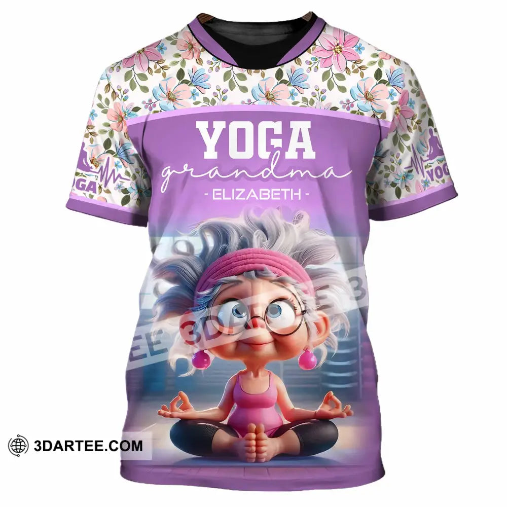 Women Shirt - Custom Chill Relax Yoga Granndma Shirt T-Shirt / S T-shirt
