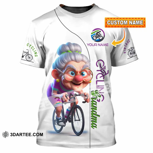 Women Shirt - Custom Cycling Grandma Sports Shirt T-shirt