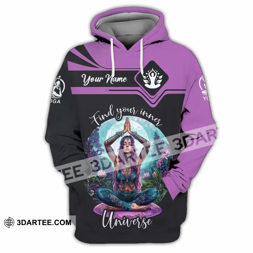 Women Shirt - Custom Find Your Inner Universe Yoga Shirt Hoodie / S T-shirt
