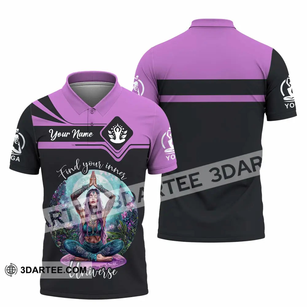 Women Shirt - Custom Find Your Inner Universe Yoga Shirt Polo Shirt / S T-shirt