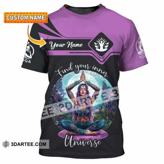 Women Shirt - Custom Find Your Inner Universe Yoga Shirt T-shirt