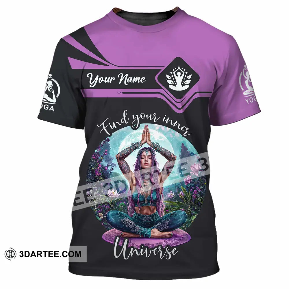 Women Shirt - Custom Find Your Inner Universe Yoga Shirt T-Shirt / S T-shirt