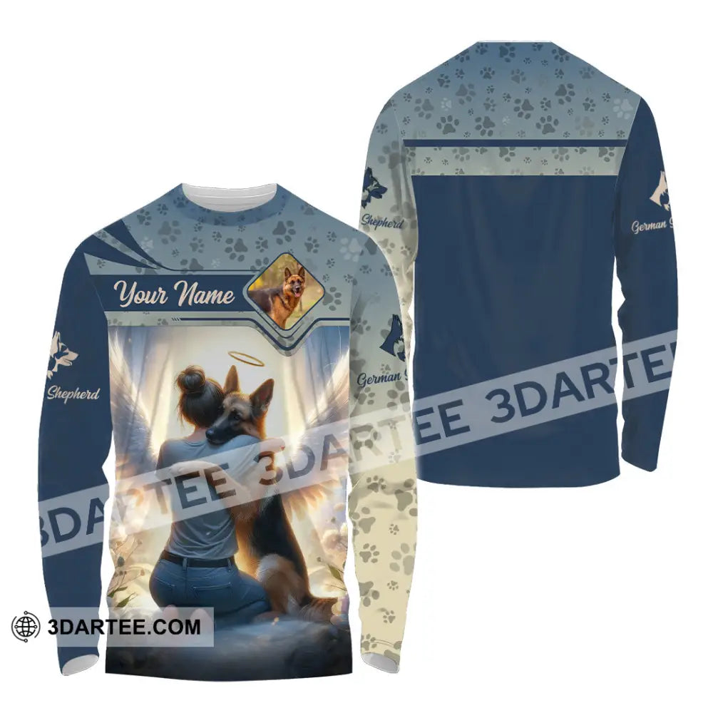 Women Shirt - Custom German Shepherd Shirt Long Sleeve Shirt / S T-shirt