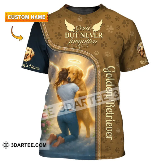 Women Shirt - Custom Golden Retriever Gone But Never Forgotten Shirt T-shirt