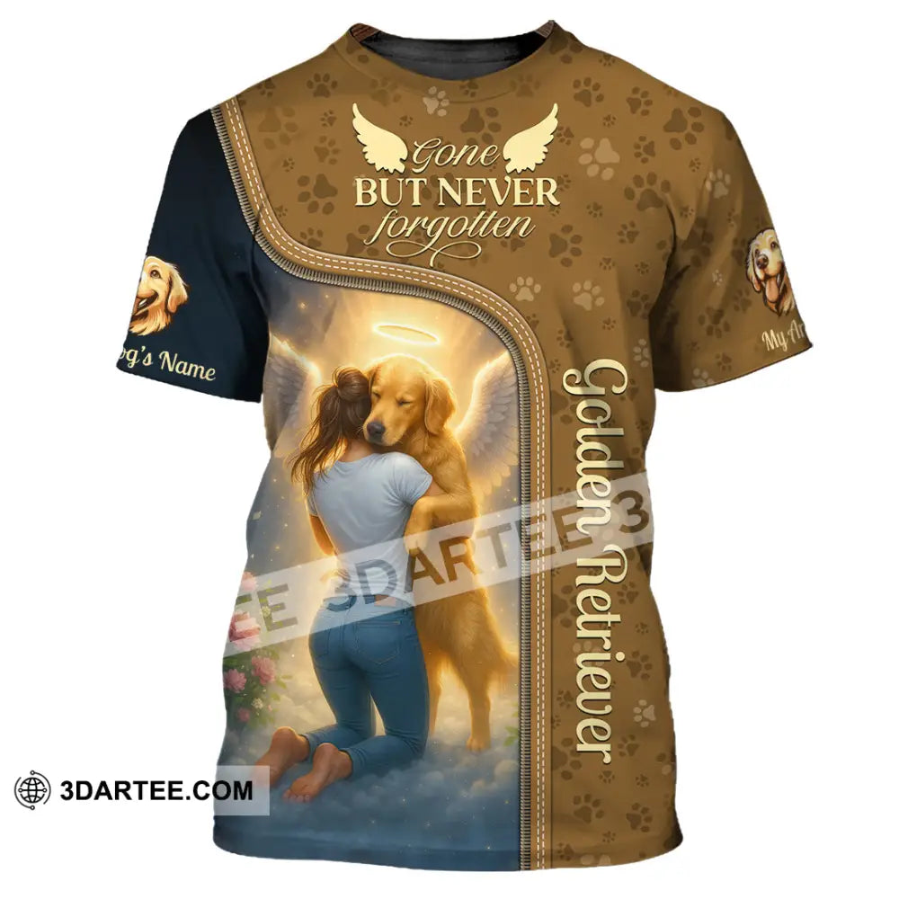 Women Shirt - Custom Golden Retriever Gone But Never Forgotten Shirt T-Shirt / S T-shirt