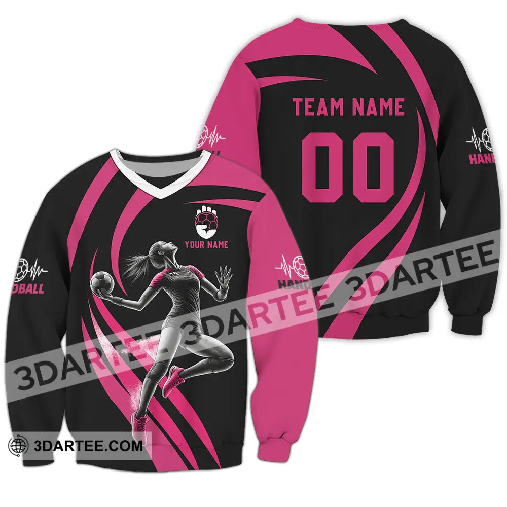 Women Shirt - Custom Handball Player Shirt Long Sleeve / S T-shirt