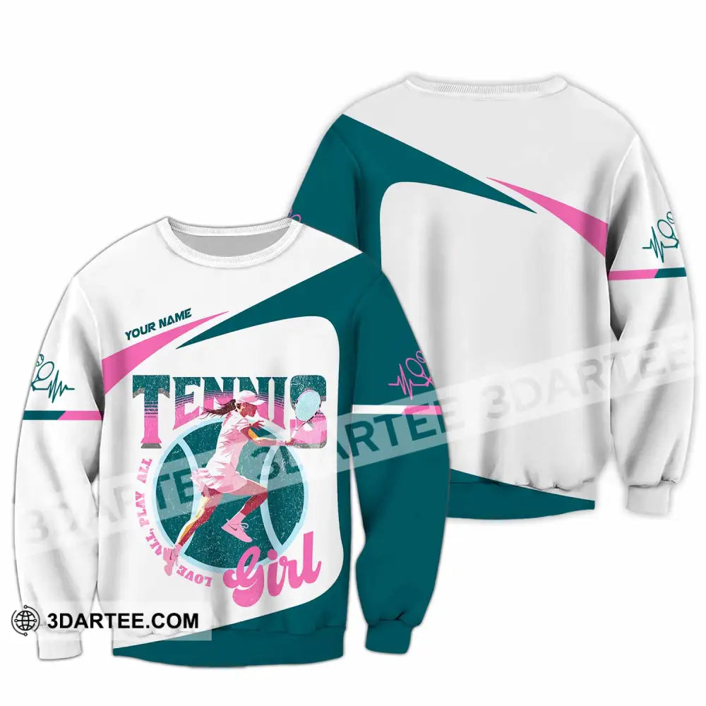 Women Shirt - Custom Love All Play All Tennis Lover Shirt Long Sleeve / S T-shirt