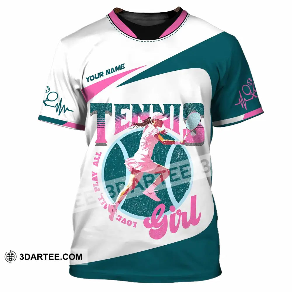 Women Shirt - Custom Love All Play All Tennis Lover Shirt T-Shirt / S T-shirt