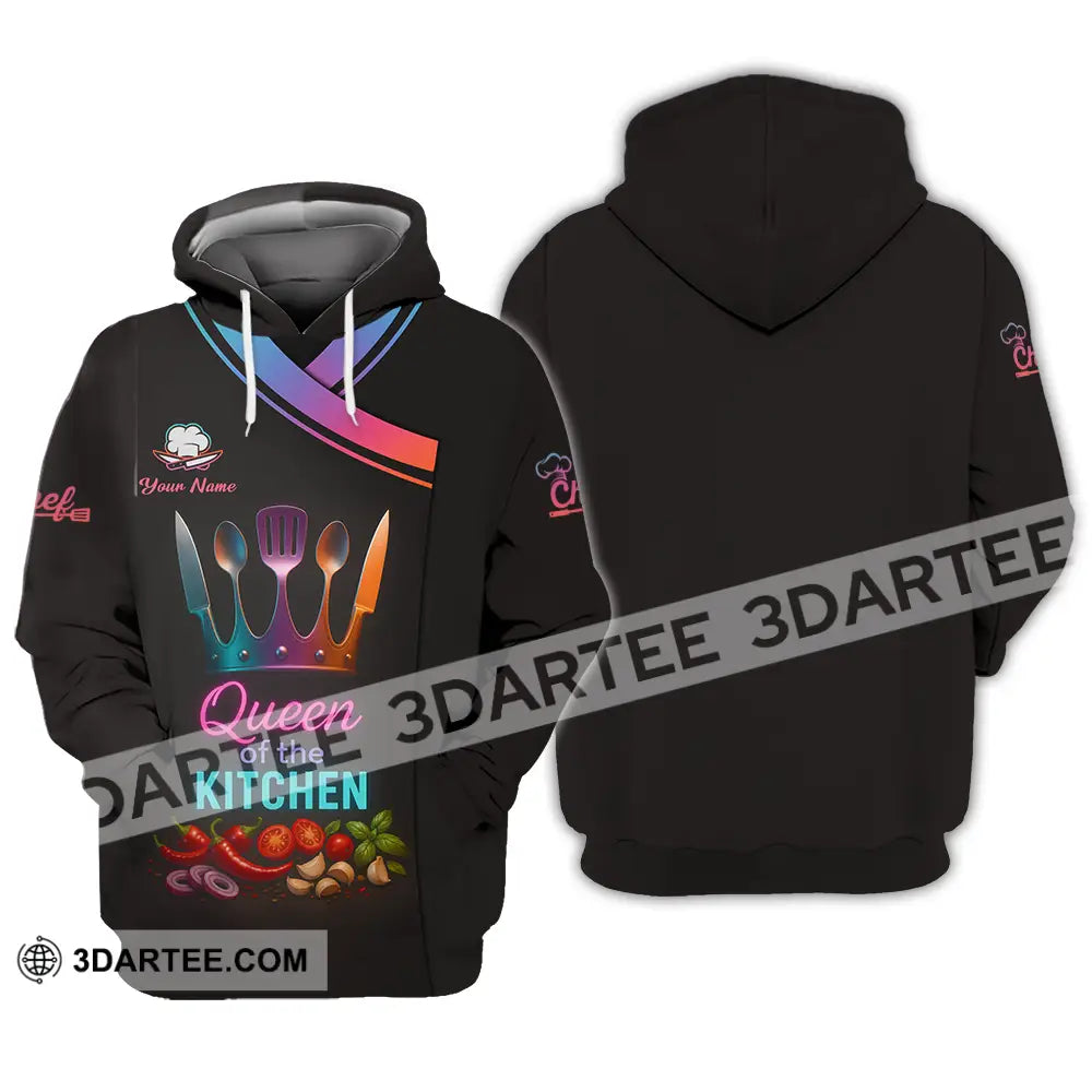 Women Shirt - Custom Queen Of The Kitchen Master Chef Shirt Hoodie / S T-shirt