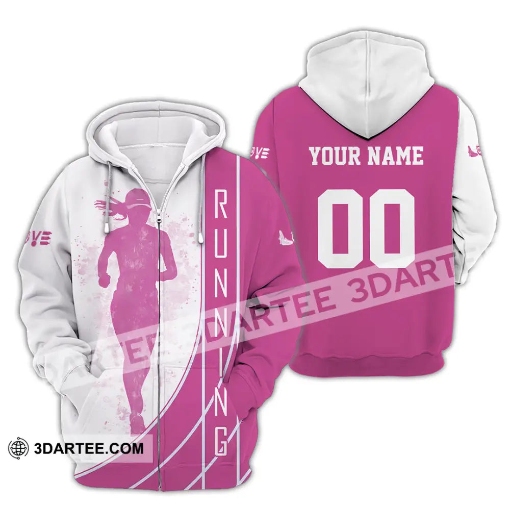 Women Shirt - Custom Running Lover Shirt Zipper Hoodie / S T-shirt