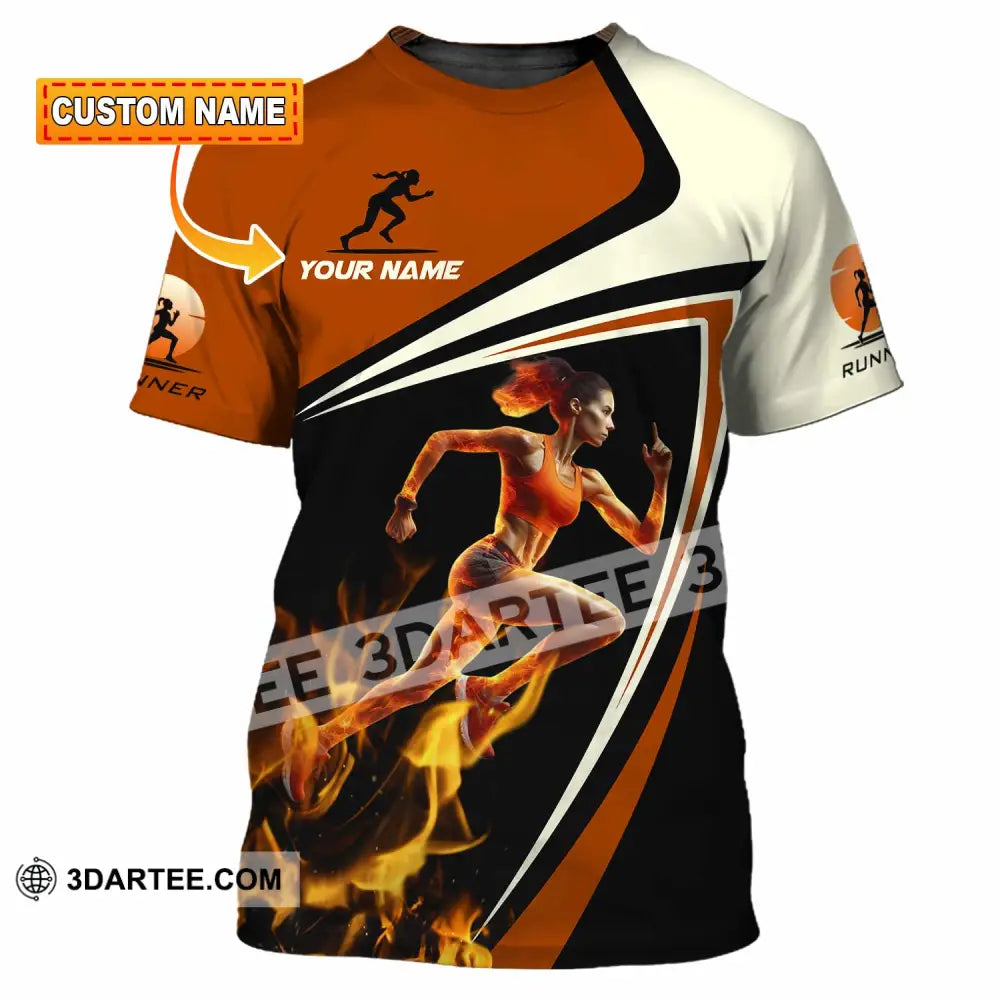 Women Shirt - Custom Running Women Runner Shirt T-shirt