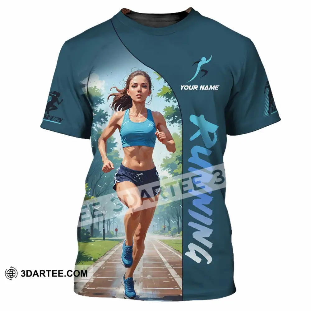 Women Shirt - Custom Running Woman Runner Sporty Shirt T-Shirt / S T-shirt