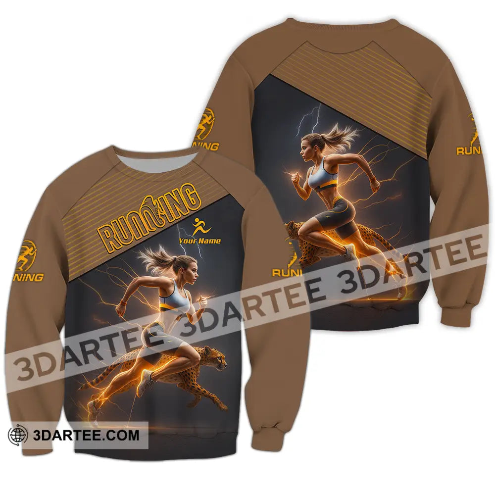 Women Shirt - Custom Woman Running Shirt Long Sleeve / S T-shirt