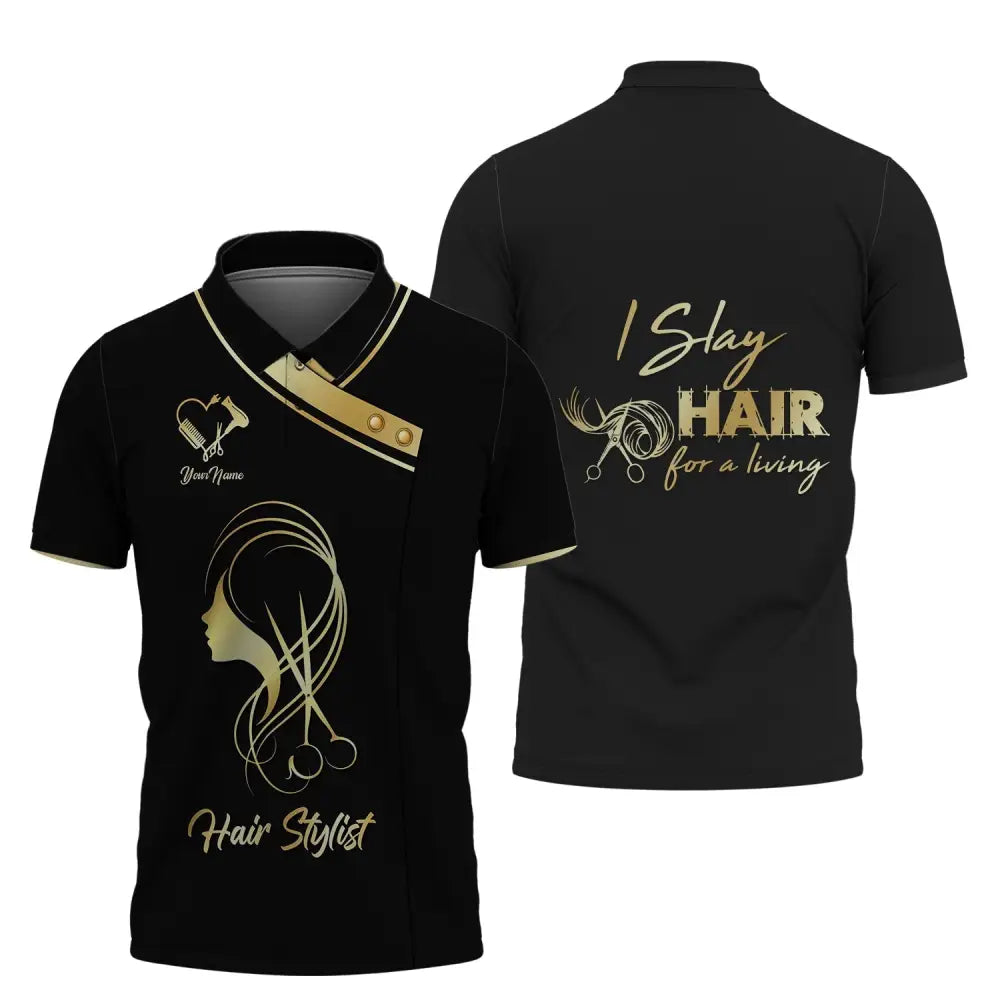 Women Shirt Hair Stylist Hairdresser Hoodie Sportwear Polo / S T-Shirt
