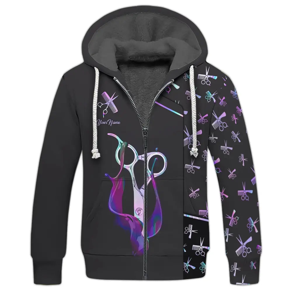 Women Shirt Hair Stylist Hairdresser Hoodie Sportwear T-Shirt