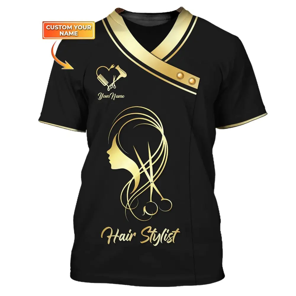 Women Shirt Hair Stylist Hairdresser Hoodie Sportwear T-Shirt / S