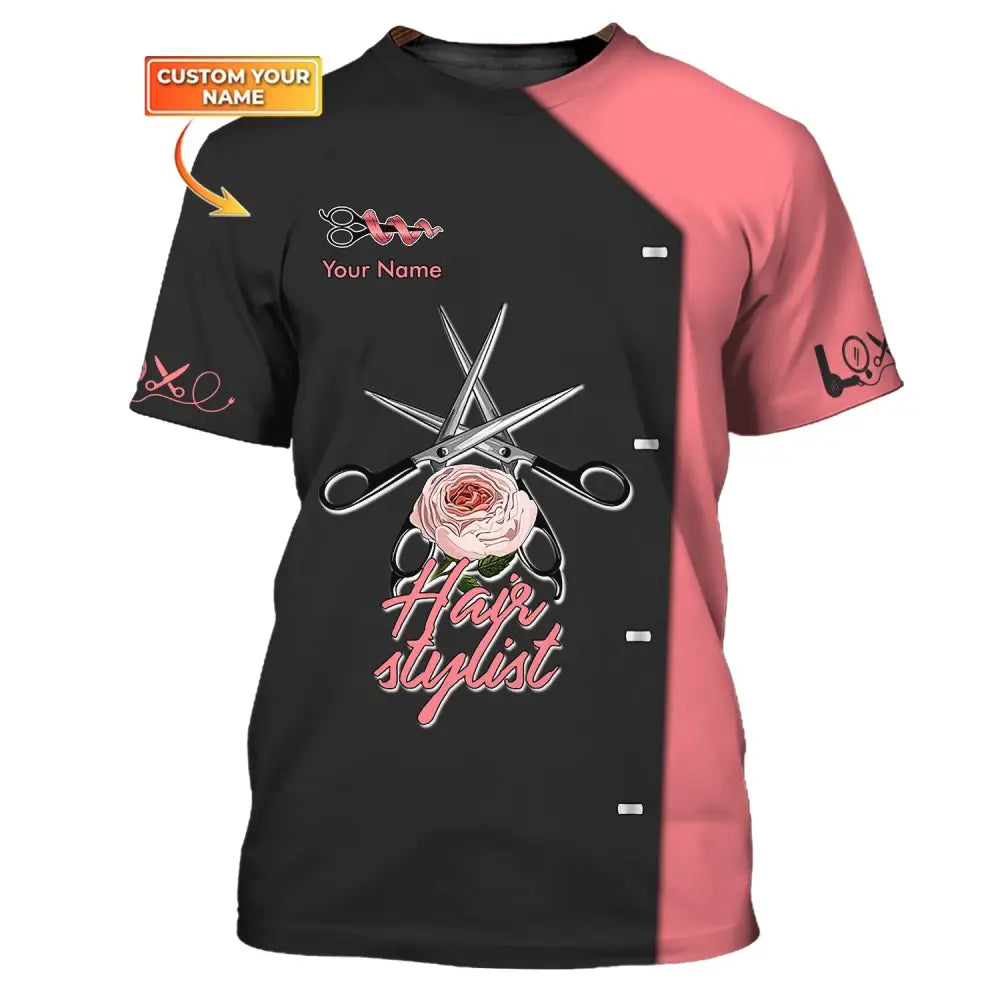 Women Shirt Hair Stylist Hairdresser Hoodie Sportwear T-Shirt / S